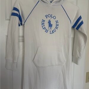Polo by Ralph Lauren White and Blue Kids Casual Dress